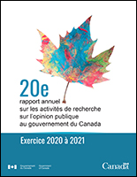 20e rapport annuel sur les activités de la recherche sur l’opinion publique au gouvernement du Canada